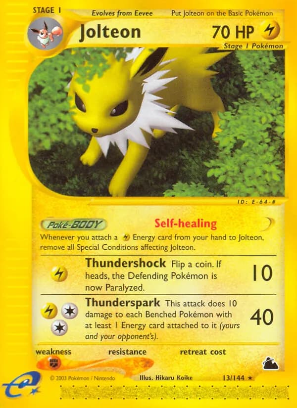 Jolteon – Skyridge 13