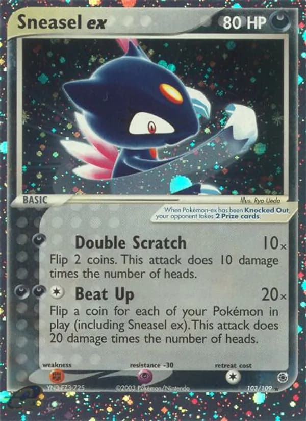 Sneasel ex – Ruby & Sapphire 103