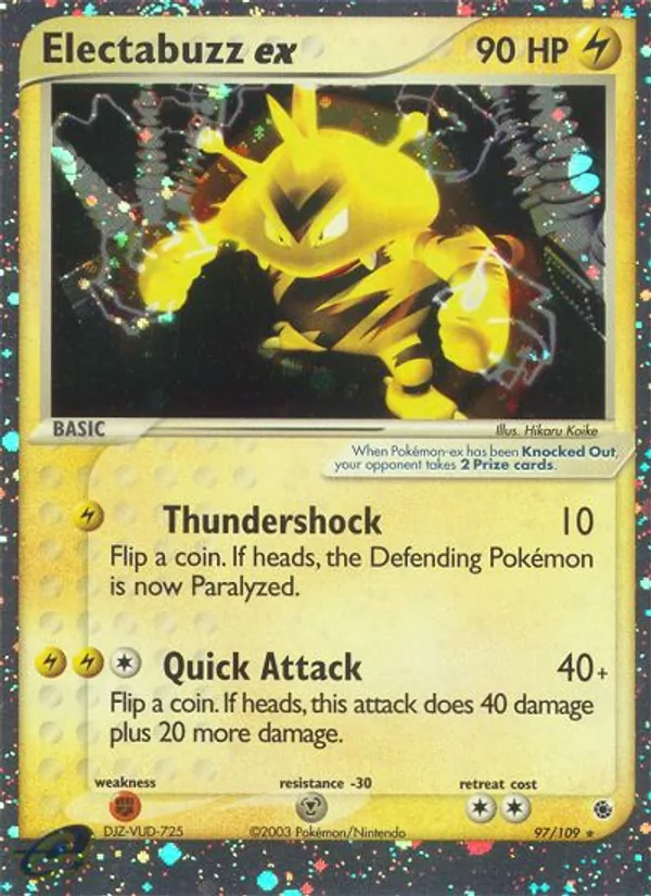 Electabuzz ex – Ruby & Sapphire 97