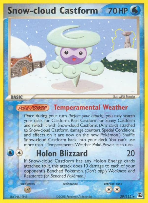 Snow-cloud Castform – Delta Species 29