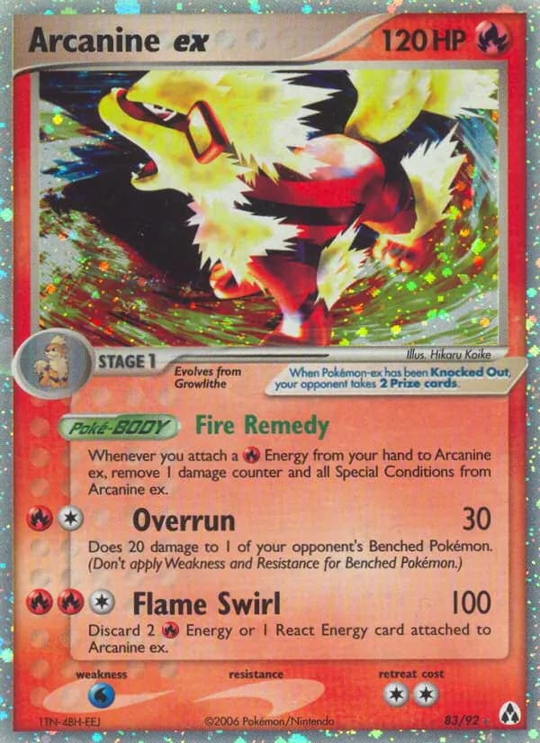 Arcanine ex – Legend Maker 83