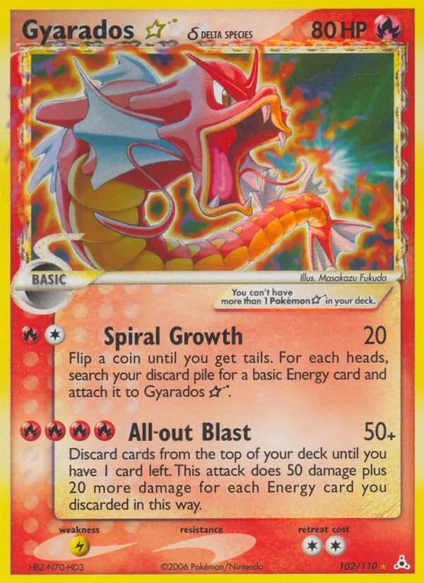 Gyarados ☆ δ – Holon Phantoms 102