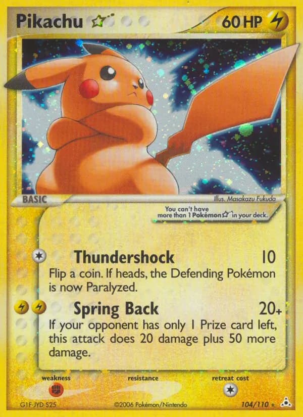 Pikachu Star – Holon Phantoms 104