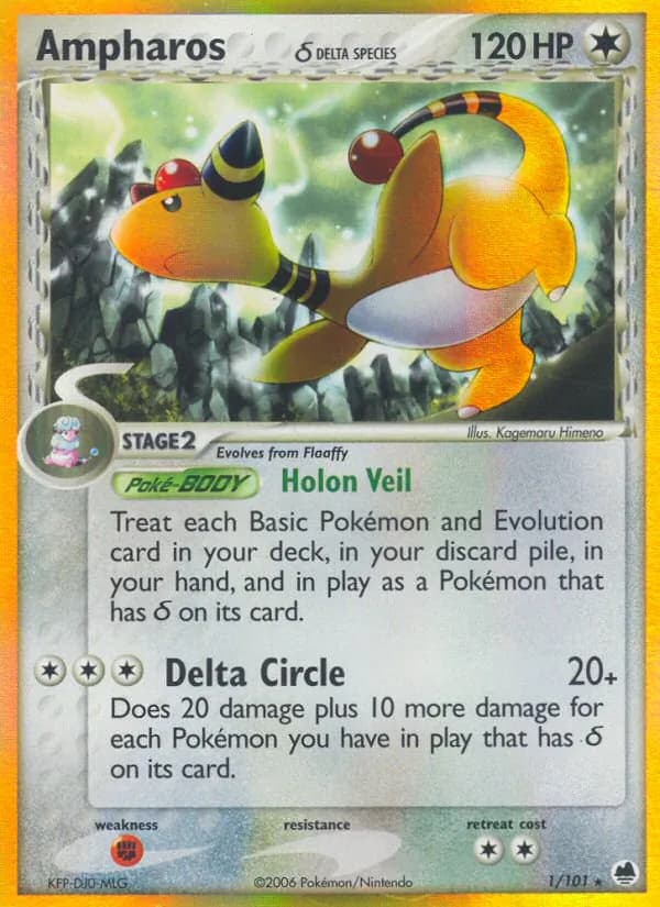 Ampharos δ – Dragon Frontiers 1