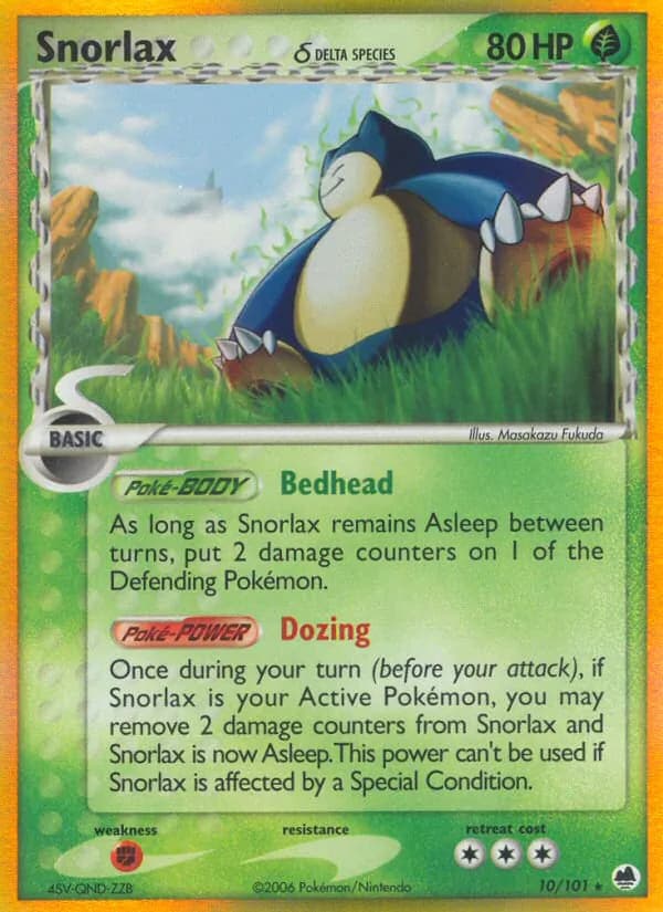 Snorlax δ – Dragon Frontiers 10