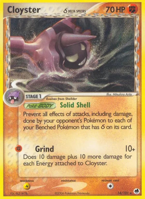 Cloyster δ – Dragon Frontiers 14