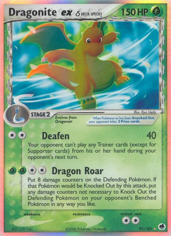 Dragonite ex δ – Dragon Frontiers 91