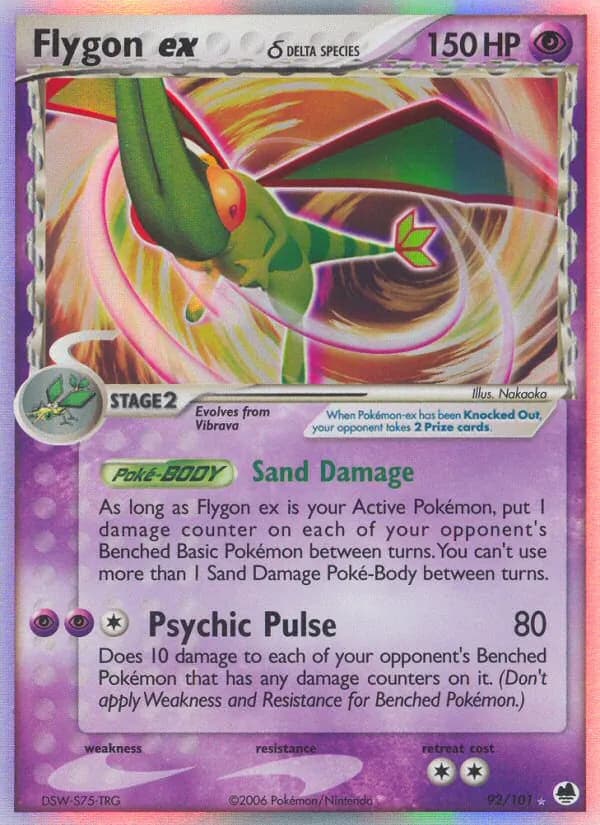 Flygon ex δ – Dragon Frontiers 92