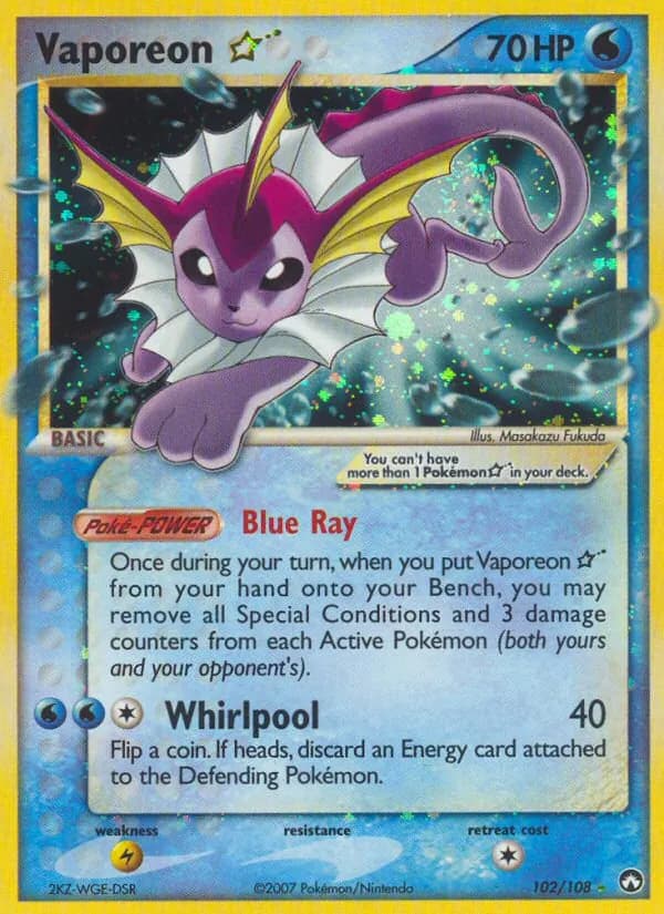 Vaporeon ☆ – Power Keepers 102