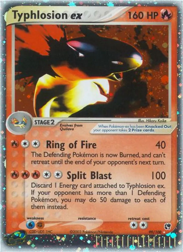 Typhlosion ex – Sandstorm 99