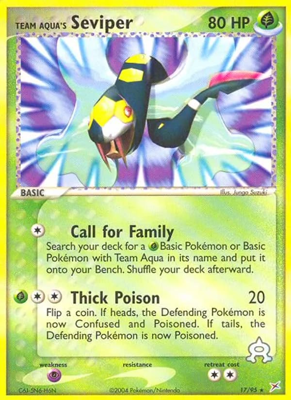Team Aqua's Seviper – Team Magma vs Team Aqua 17