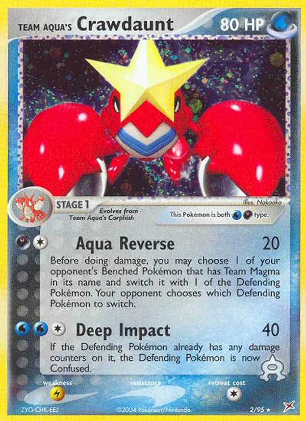 Team Aqua's Crawdaunt – Team Magma vs Team Aqua 2