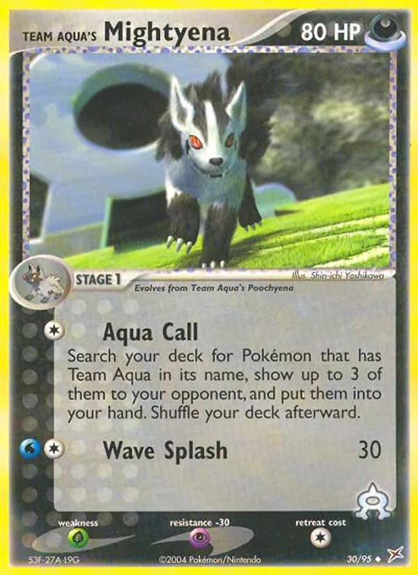 Team Aqua's Mightyena – Team Magma vs Team Aqua 30