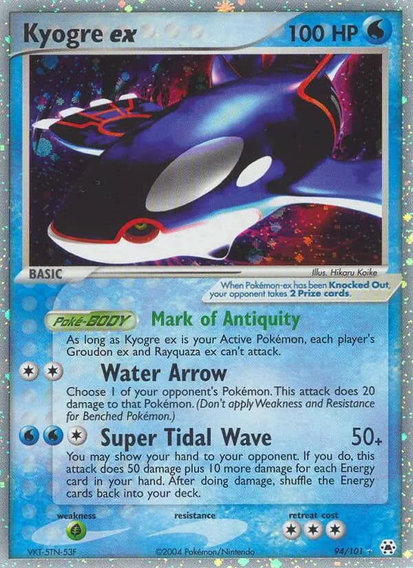 Kyogre ex – Hidden Legends 94