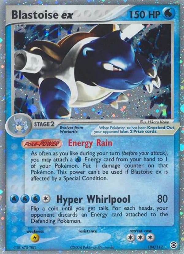 Blastoise ex – FireRed & LeafGreen 104