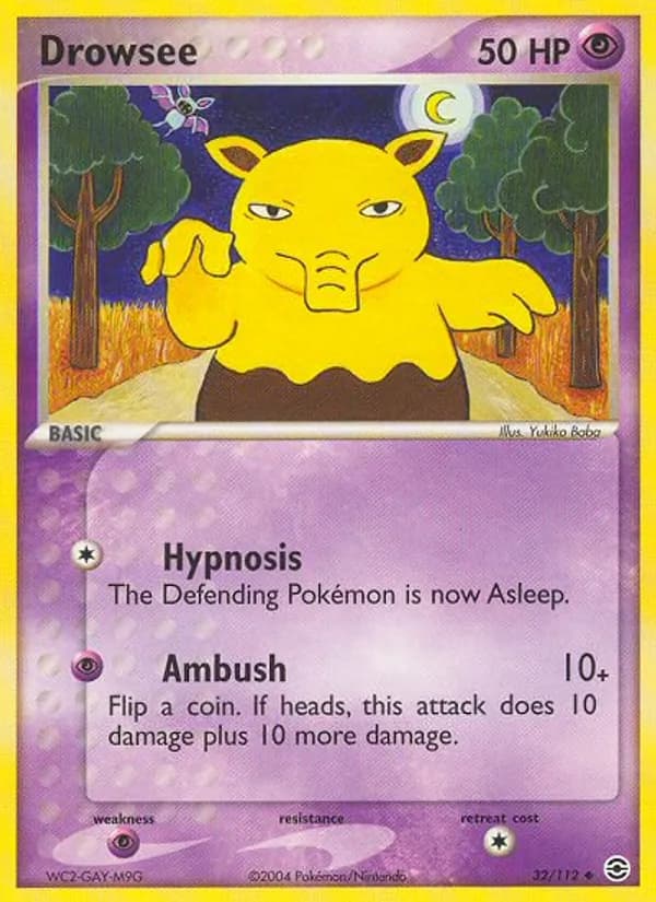 Drowzee – FireRed & LeafGreen 32