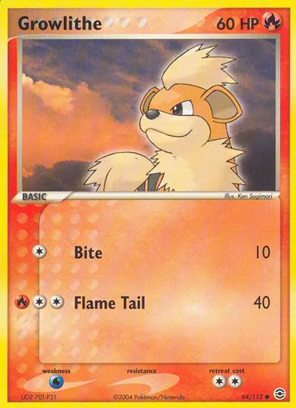 Growlithe – FireRed & LeafGreen 64