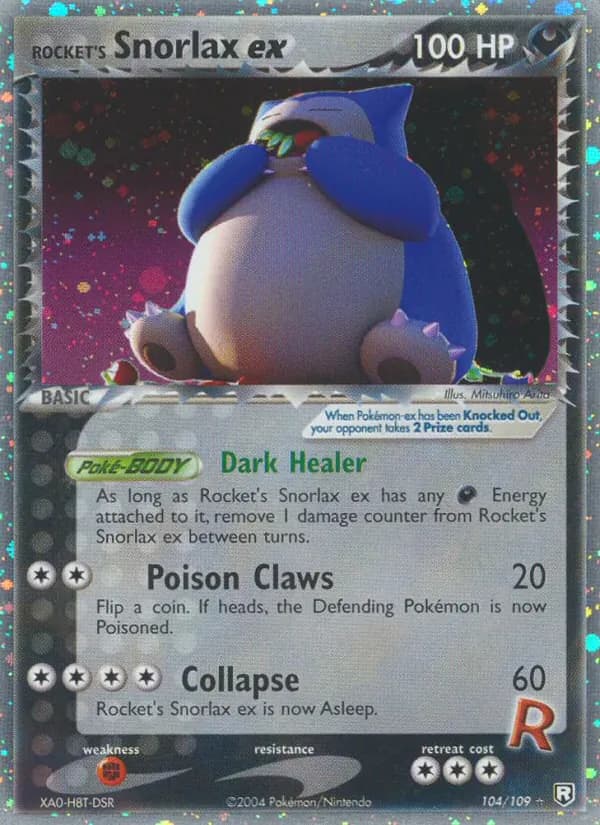 Rocket's Snorlax ex – Team Rocket Returns 104