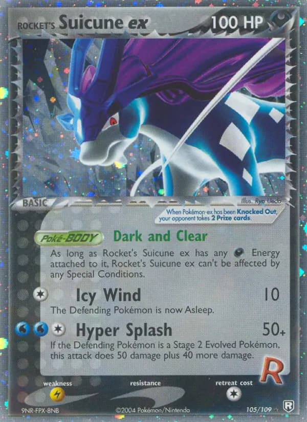 Rocket's Suicune ex – Team Rocket Returns 105