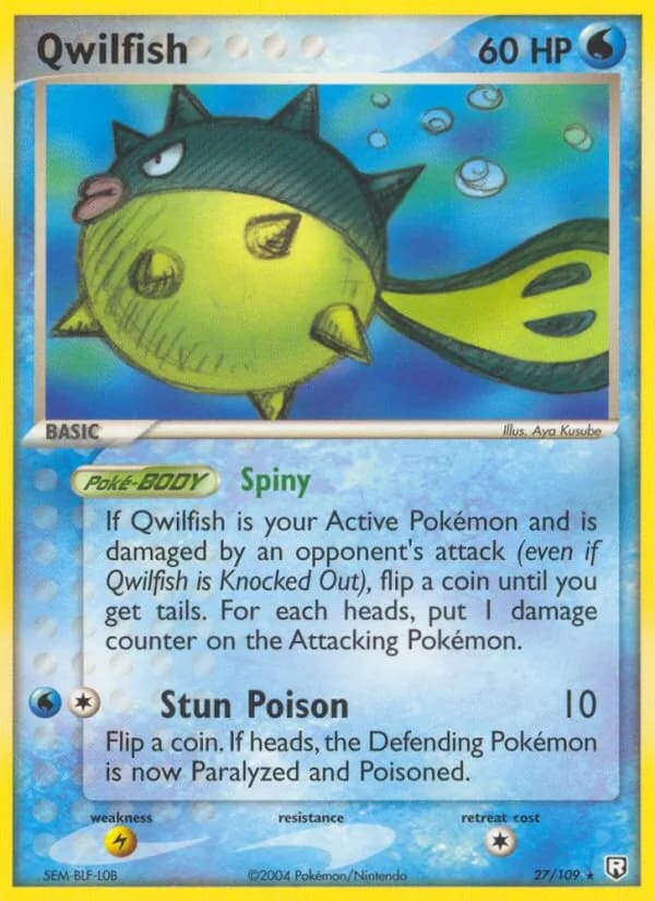 Qwilfish – Team Rocket Returns 27