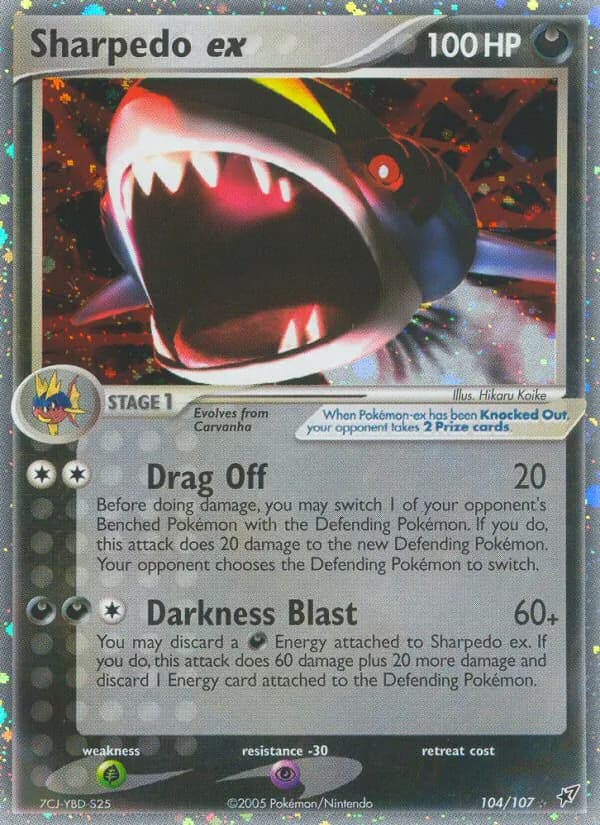 Sharpedo ex – Deoxys 104