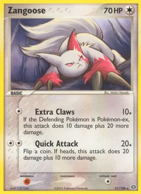 Zangoose – Emerald 21