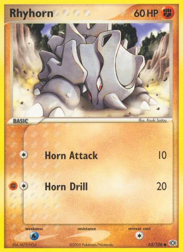 Rhyhorn – Emerald 62