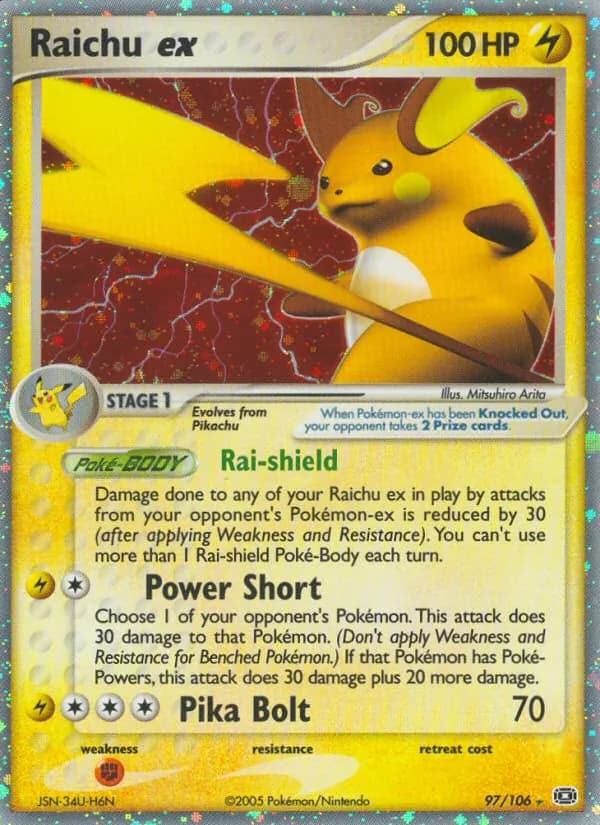 Raichu ex – Emerald 97