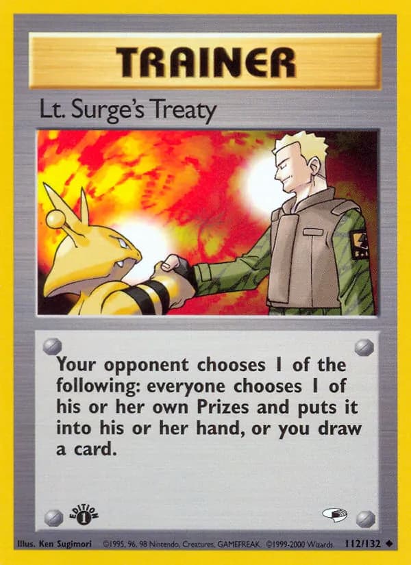 Lt. Surge's Treaty – Gym Heroes 112