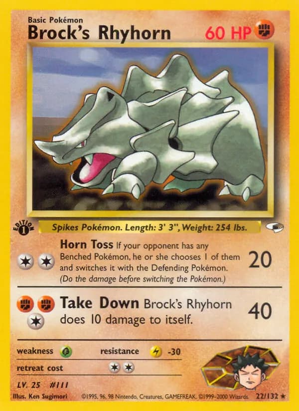 Brock's Rhyhorn – Gym Heroes 22