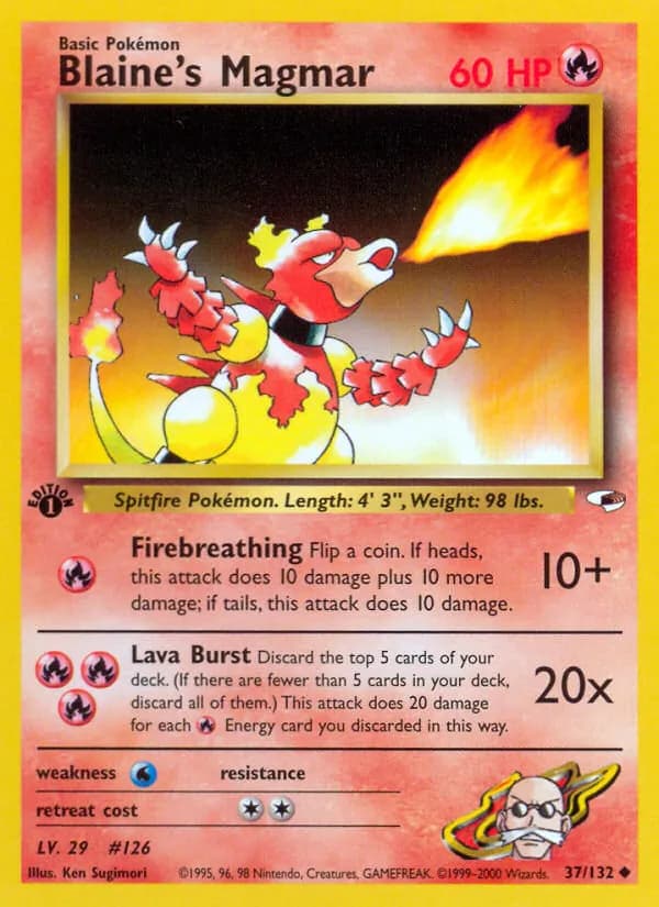 Blaine's Magmar – Gym Heroes 37