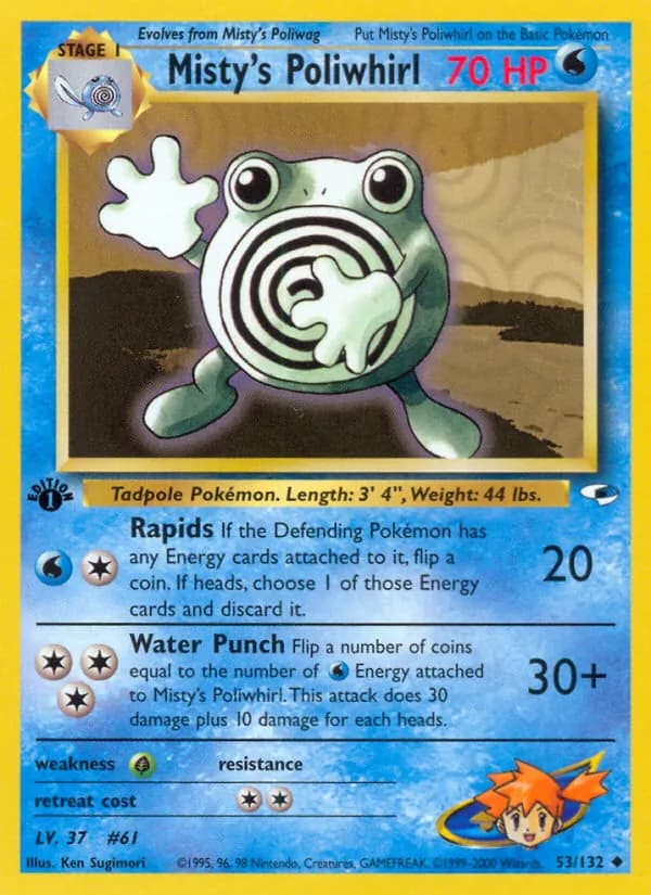 Misty's Poliwhirl – Gym Heroes 53