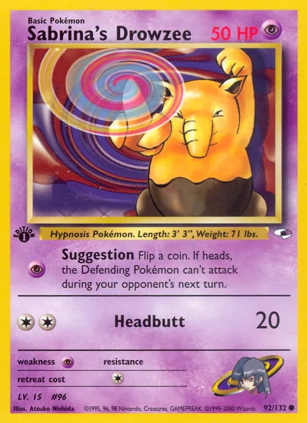 Sabrina's Drowzee – Gym Heroes 92