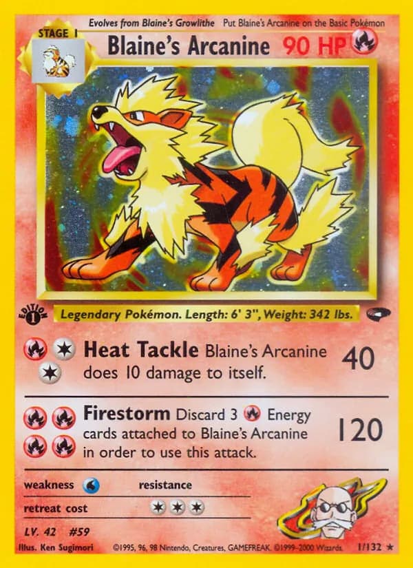 Blaine's Arcanine – Gym Challenge 1