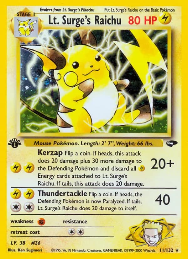 Lt. Surge's Raichu – Gym Challenge 11