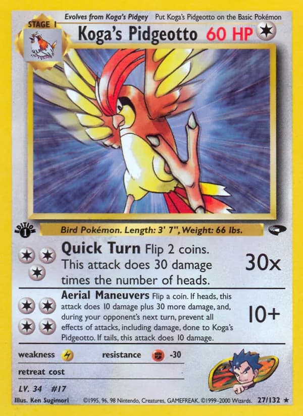 Koga's Pidgeotto – Gym Challenge 27