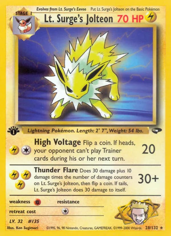 Lt. Surge's Jolteon – Gym Challenge 28