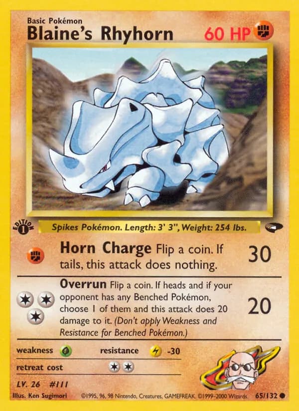 Blaine's Rhyhorn – Gym Challenge 65