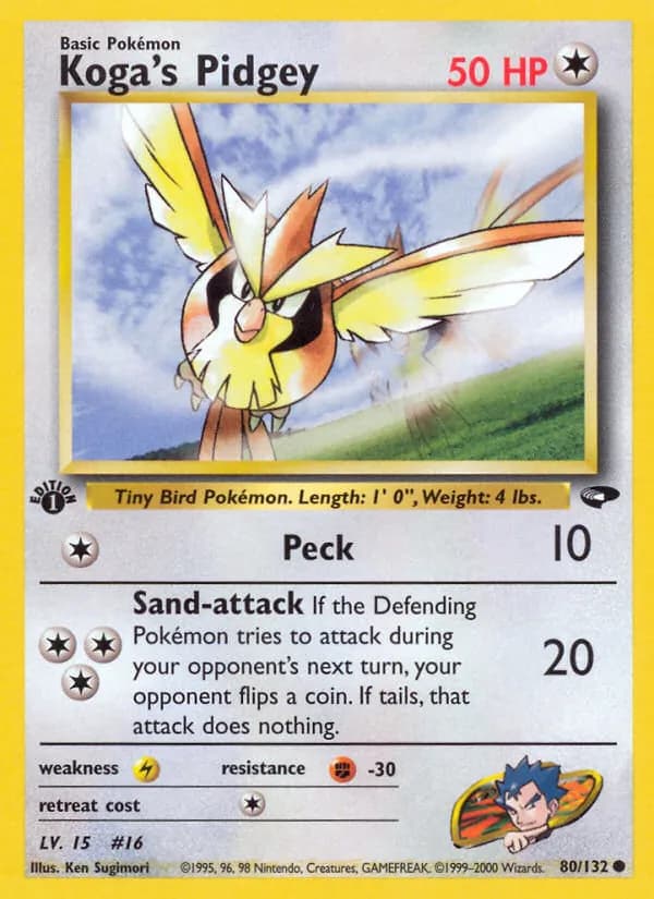 Koga's Pidgey – Gym Challenge 80
