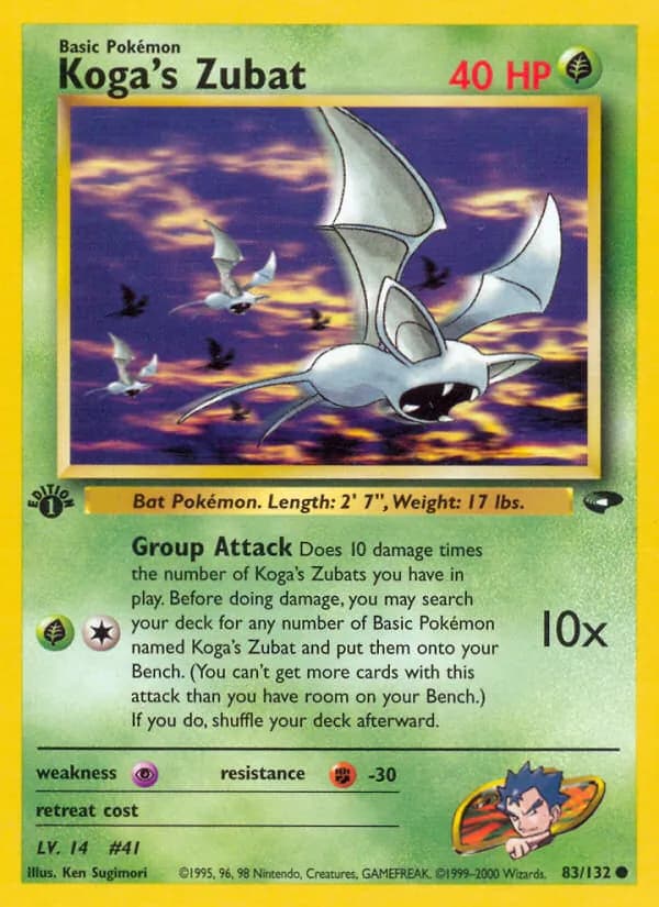 Koga's Zubat – Gym Challenge 83