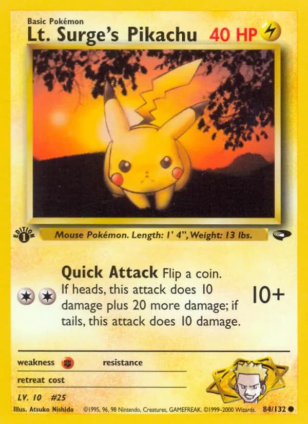Lt. Surge's Pikachu – Gym Challenge 84