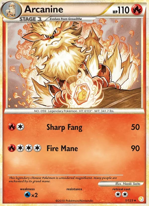 Arcanine – HeartGold SoulSilver 1