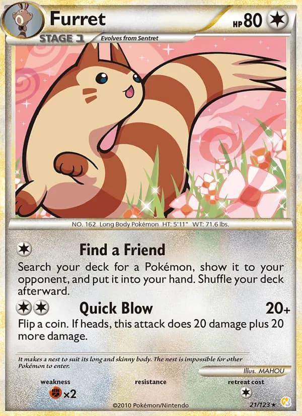 Furret – HeartGold SoulSilver 21