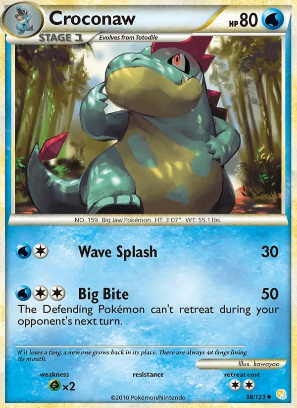 Croconaw – HeartGold SoulSilver 38