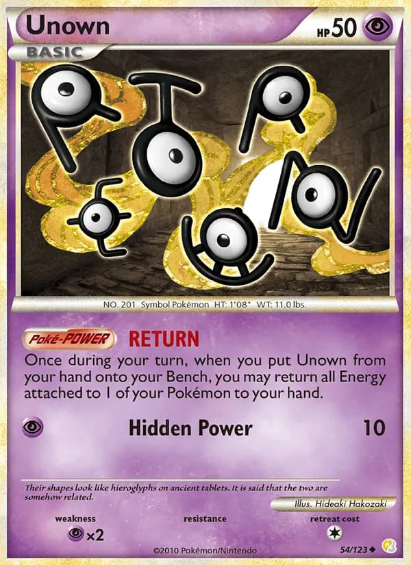 Unown – HeartGold SoulSilver 54