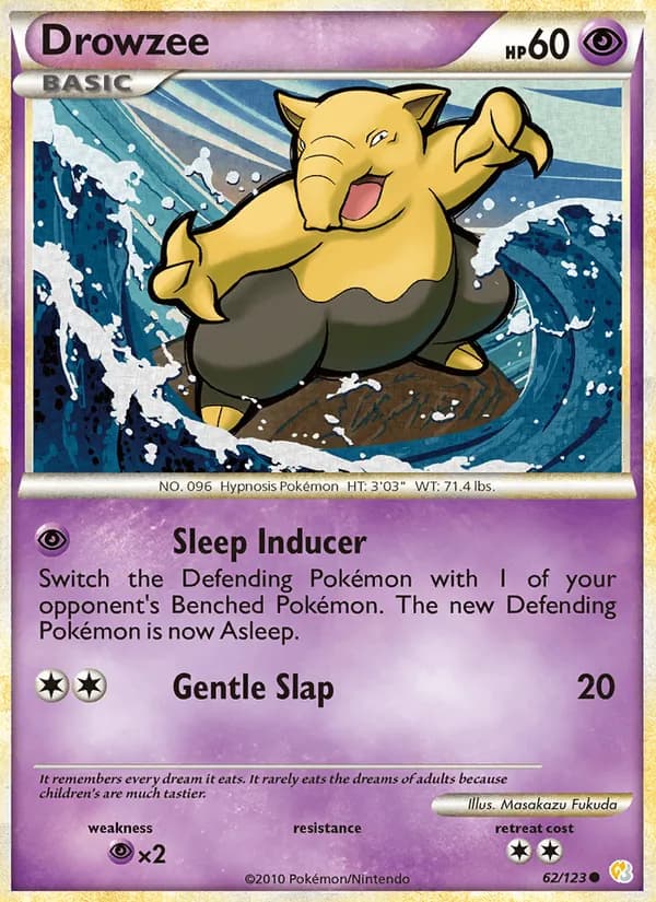 Drowzee – HeartGold SoulSilver 62