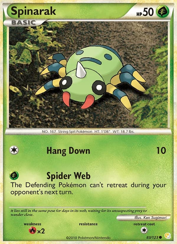 Spinarak – HeartGold SoulSilver 83