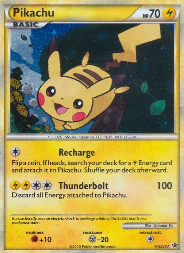 Pikachu – HGSS Black Star Promos HGSS03