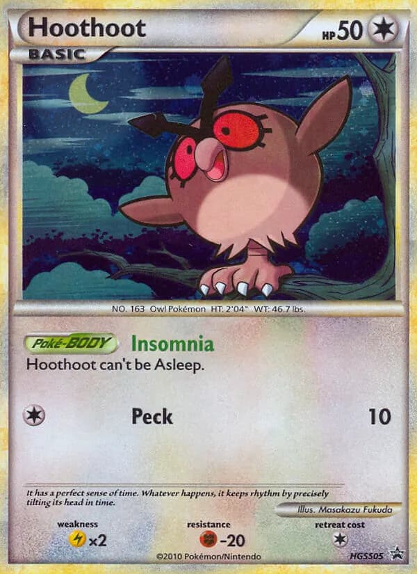 Hoothoot – HGSS Black Star Promos HGSS05