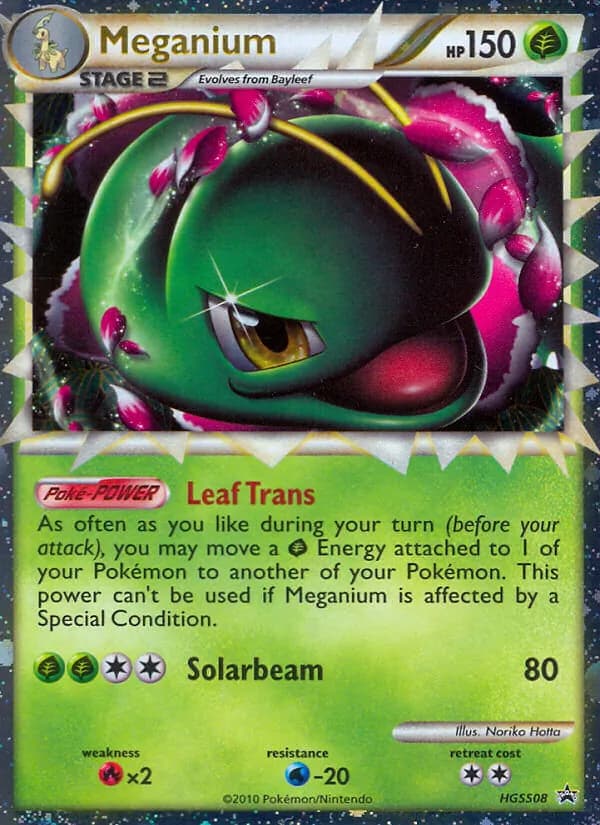 Meganium – HGSS Black Star Promos HGSS08